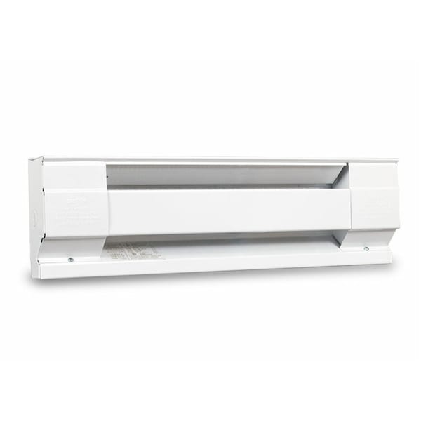 Cadet Electric Baseboard Heater, 30 in, 500W, 120V, White - 2F500-1W