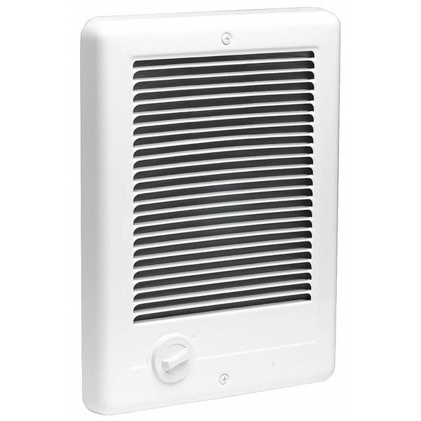 Cadet Compact Electric Wall Mount Heater, 12 in H Grille, Recessed, 1000W, 120V AC, 1-Phase, White - CSC101TW