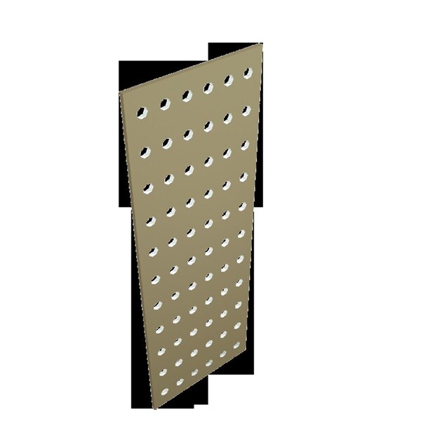 Swivel 6.375 in. x 3 ft. Vinyl Snap-in Gutter Screen, Brown - SW3356922
