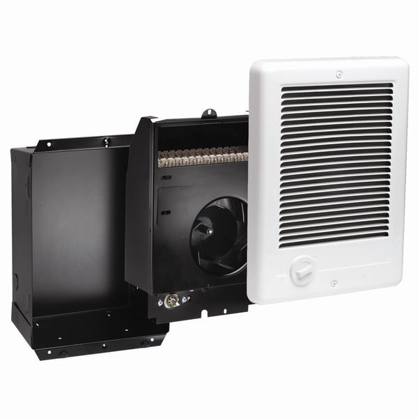 Cadet Recessed Electric Wall-Mount Heater, Recessed, 1500/1125W W, 240/208V AC, White - CSC152TW