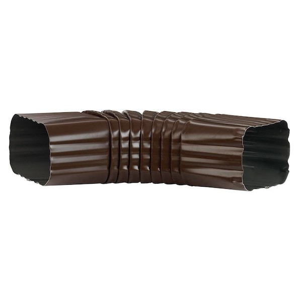 Amerimax Home Products Amerimax 2 in. H X 3 in. W X 9 in. L Brown Aluminum B Downspout Elbow - 2526519