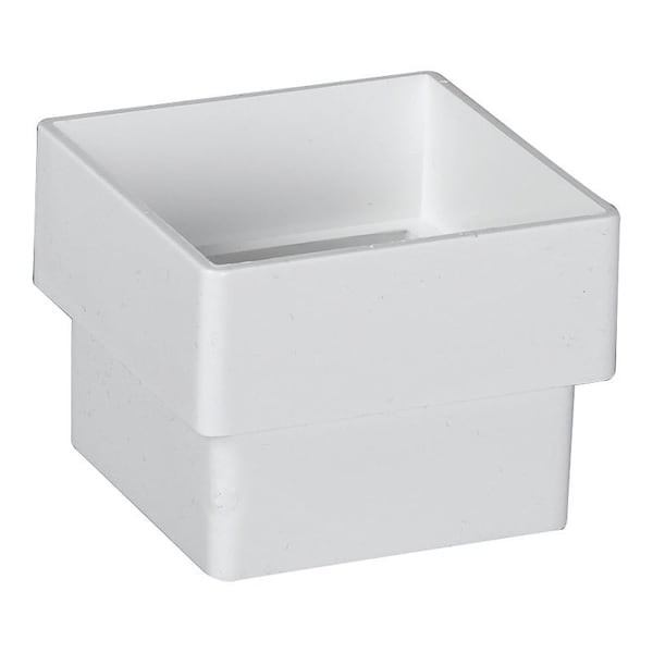 Amerimax Home Products CONNECTOR DOWNSPOUT SQ WHT 2IN - T0523