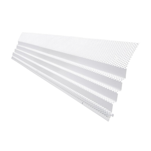 Amerimax Home Products Gutter Guard, 36 in L, 7 in W, Steel, White - 6383X