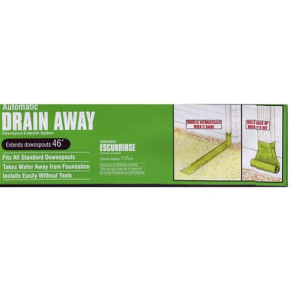 Thermwell Products Thermwell DE46WH Flexible Automatic Downspout Extender, White - 46 in. - TH575084