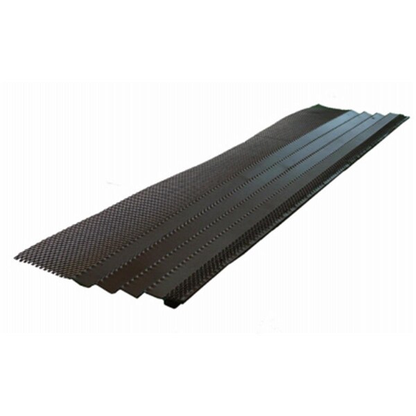 Swivel 3 ft. Hoover Dam Black K-Style Steel Gutter Cover - SW2668472