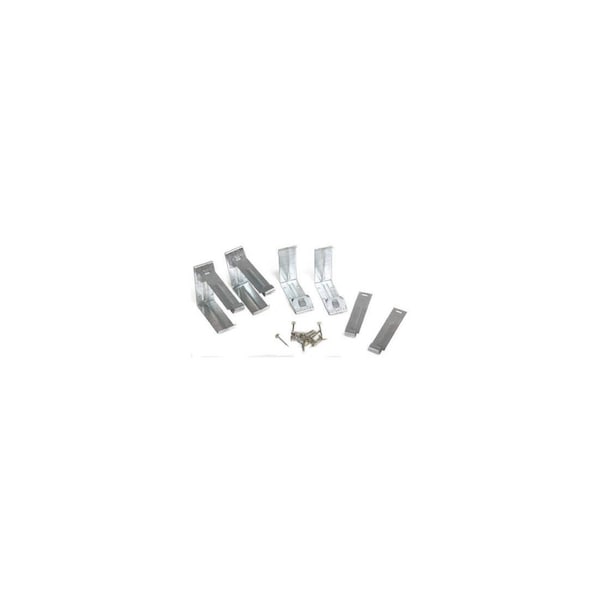 Amerimax Home Products Gutter Fascia Bracket With Nails, Mill Finish Galvanized Steel, 5-In, 4PK - 29020