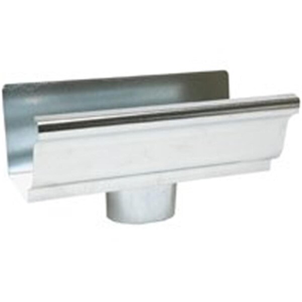 Swivel 29010 K-Style Gutter End Piece & Outlet - Galvanized - 5 In. - SW3125298