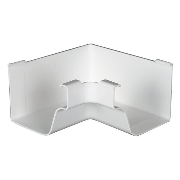 Euramax Amerimax Stair Post, 5 in Gutter, Vinyl, White - M0504