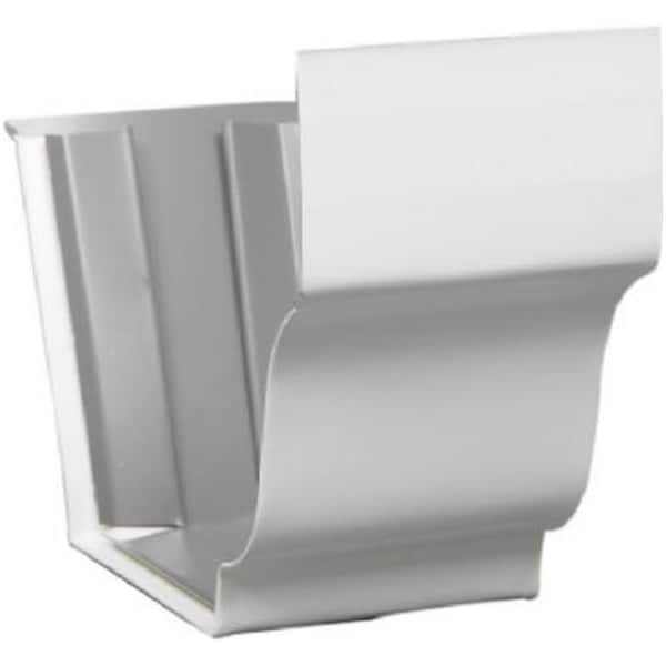 Swivel Pro Series 19209 4 in. White Galvanized Steel Gutter Slip Joint Connector - SW597860