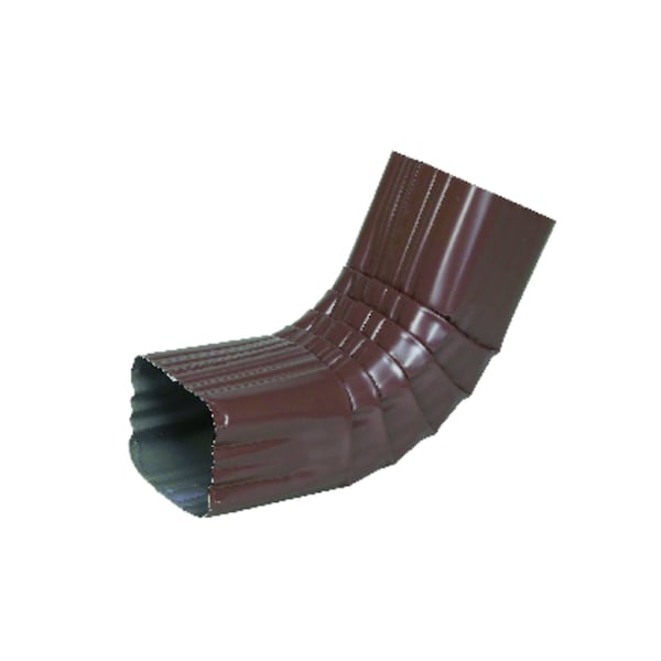 Amerimax Home Products Amerimax 2 in. H X 3 in. W X 9 in. L Brown Aluminum A Downspout Elbow - 2526419