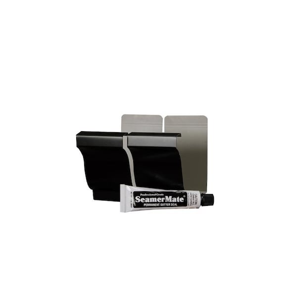 Amerimax Home Products Amerimax 5 in. W X 3 in. L Black Aluminum K Gutter Connector - 2500835