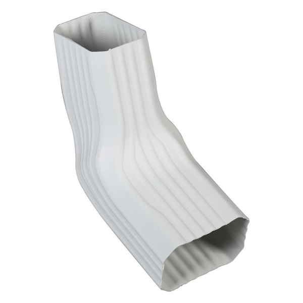Amerimax Home Products AB Transition Elbow, Vinyl, White - 37067