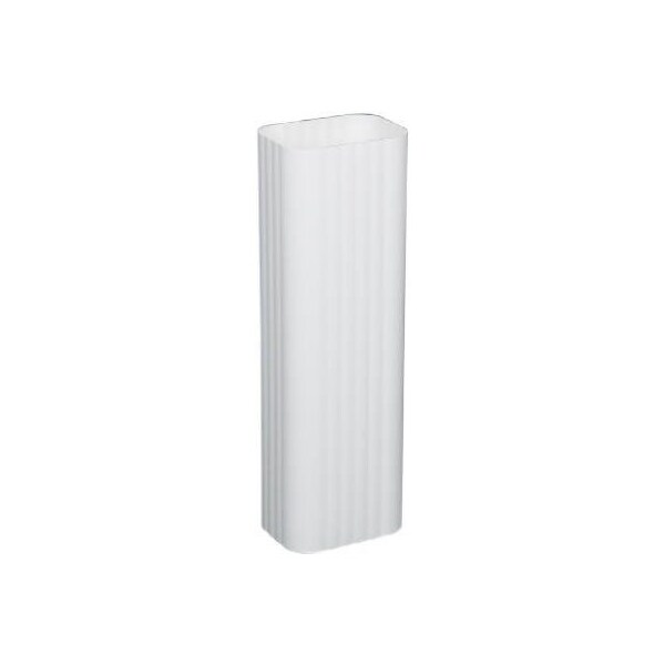 Amerimax Home Products 2x3 WHT Steel Downspout - 3201400120