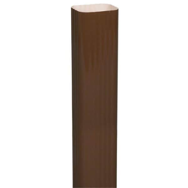 Orfebreria 2 x 3 x 15 in. Aluminum Downspout Extension, Brown - OR3266533