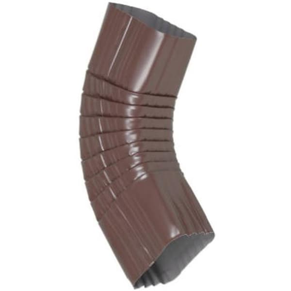 Swivel 3326519 Gutter Side Elbow; Style B; Brown Galvanized Steel - 2 x 3 in - SW697822
