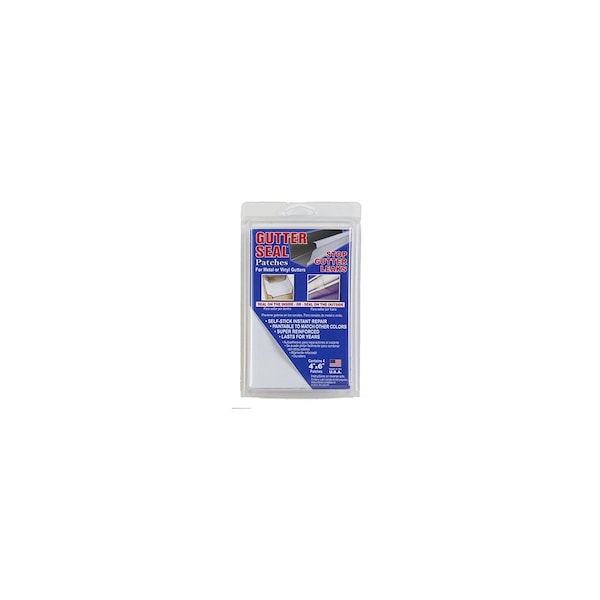 Cofair Gutter Seal Patches, Self-Sticking, 4 x 6-In, 4PK - GSP46