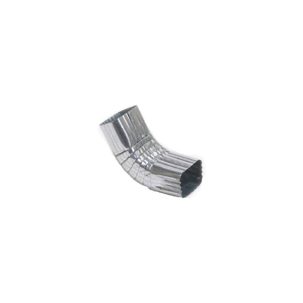 Amerimax Home Products Front Gutter Elbow, Style A, 75 Degree, Mill Finish Galvanized Steel, 3 x 4-In. Gray - 49064
