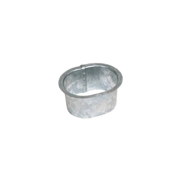 Amerimax Home Products Gutter Drop Outlet, B Style, Narrow Flange Galvanized Steel, 2 x 3-In. Gray - 29050