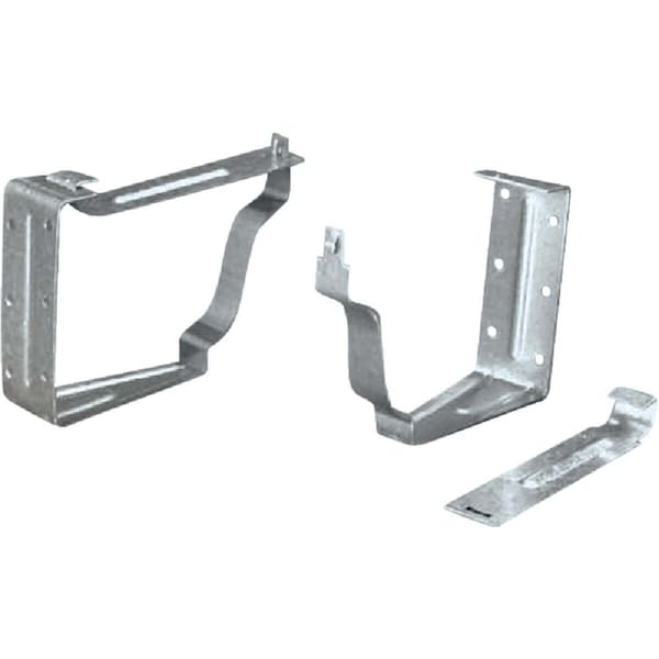 Amerimax Home Products Snap Lok Bracket, Galvanized, 6 in L, 4 in W, 2 in H Gray - 29022