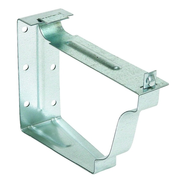Amerimax Home Products Snap Lok Bracket, Galvanized, 6 in L, 4 in W, 2 in H Gray - 29022