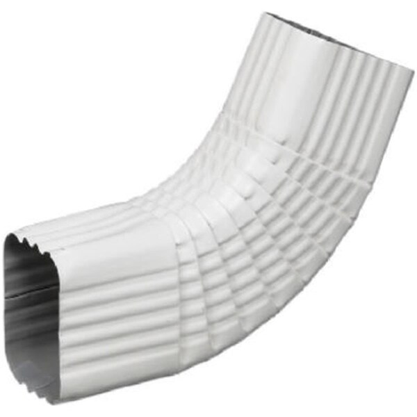 Amerimax Home Products 33065 Gutter Side Elbow- Style B- White Galvanized Steel - 2 x 3 in - 320531