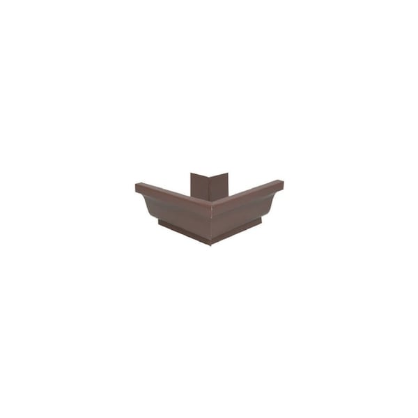 Amerimax Home Products Gutter Outside Mitre, Brown Galvanized Steel, 4-In. - 1920219