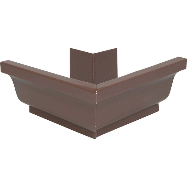 Amerimax Home Products Gutter Outside Mitre, Brown Galvanized Steel, 4-In. - 1920219