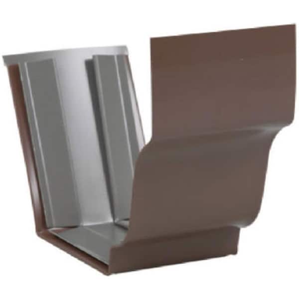 Swivel 1920919 4 in. Brown Galvanized Steel Gutter Slip Joint Connector - SW799005