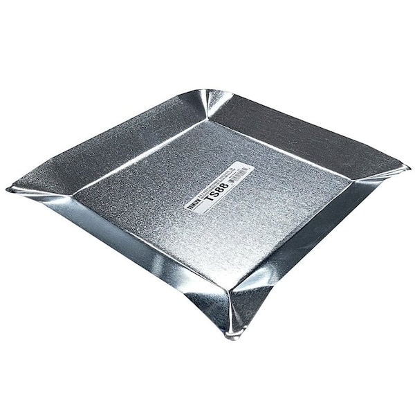 Tamlyn Formed Termite Shield, 8 in L, 8 in W, Steel, Galvanized - TS88