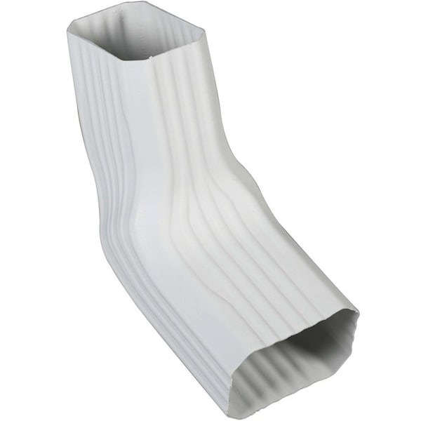 Amerimax Home Products 37064 Transition Elbow, Vinyl, White - 37064/37066