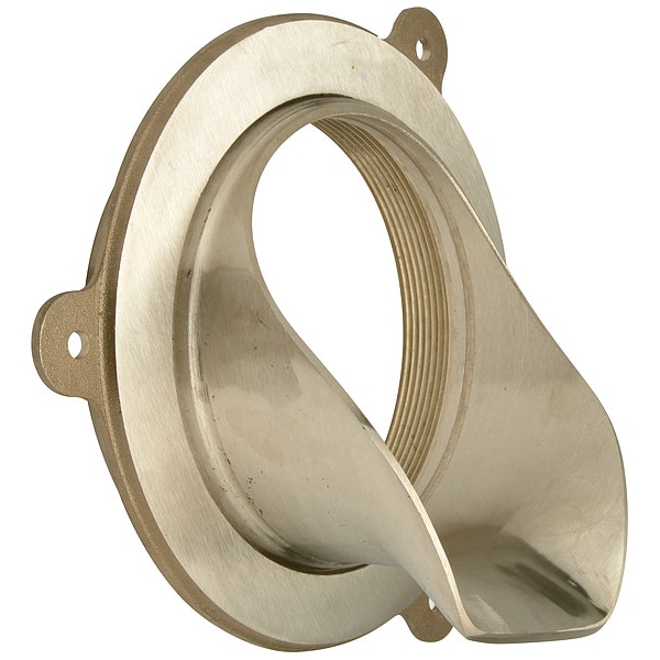 Zurn Nozzle, 4-1/2in.L, Bronze, 4in.OpeningSize - ZANB199-4IP
