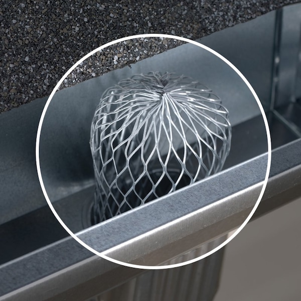 Amerimax Home Products Amerimax 2.8 in. W X 3 in. L Gray Aluminum Gutter Strainer 1 pk - 21059