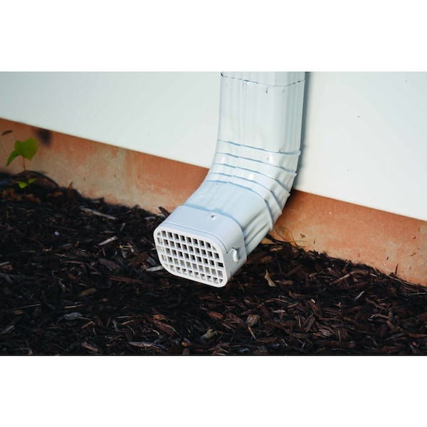 Amerimax Home Products Amerimax 3 in. H X 4 in. W X 1.5 in. L White Plastic K Rodent Guard - 37553
