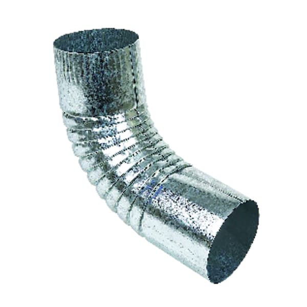 Amerimax Home Products Amerimax 9 in. H X 3 in. W X 3 in. L Metallic Galvanized Steel Half Round Gutter Elbow - PR63P3