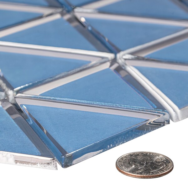 Andova Tiles SAMPLE BLEUM 3 x 3 Beveled Glass Novelty Mosaic Tile - SAM-ANDBLE278