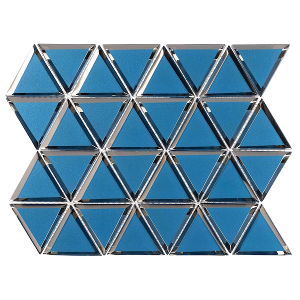 Andova Tiles SAMPLE BLEUM 3 x 3 Beveled Glass Novelty Mosaic Tile - SAM-ANDBLE278