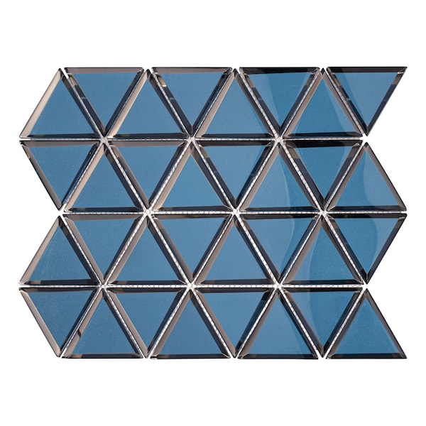 Andova Tiles SAMPLE BLEUM 3 x 3 Beveled Glass Novelty Mosaic Tile - SAM-ANDBLE278