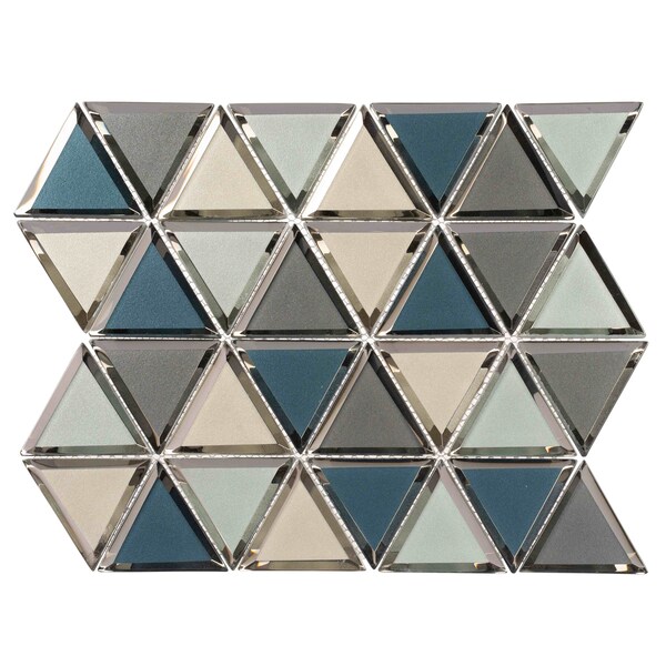 Andova Tiles SAMPLE BLEUM 3 x 3 Beveled Glass Novelty Mosaic Tile - SAM-ANDBLE284