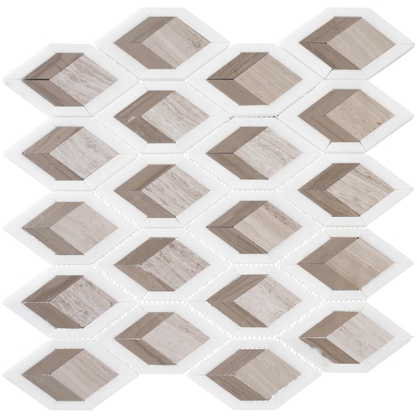 Andova Tiles ANDOVA TILES Easton 5" x 3" Glass Novelty Mosaic Wall & Floor Tile - ANDEAS336
