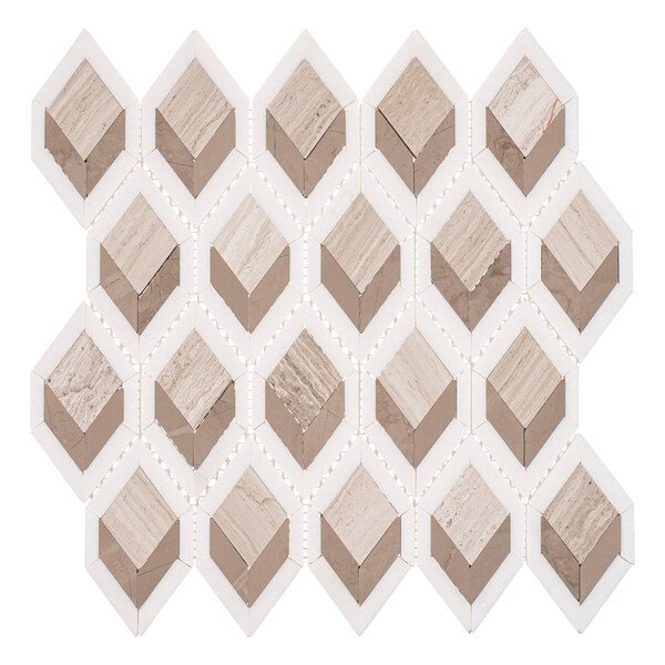 Andova Tiles ANDOVA TILES Easton 5" x 3" Glass Novelty Mosaic Wall & Floor Tile - ANDEAS336