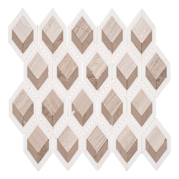 Andova Tiles ANDOVA TILES Easton 5" x 3" Glass Novelty Mosaic Wall & Floor Tile - ANDEAS336