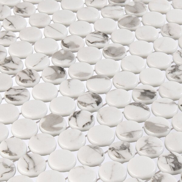 Andova Tiles Muse 1 in. x 1 in. Glass Penny Round Mosaic Wall & Floor Tile - ANDOVA TILES