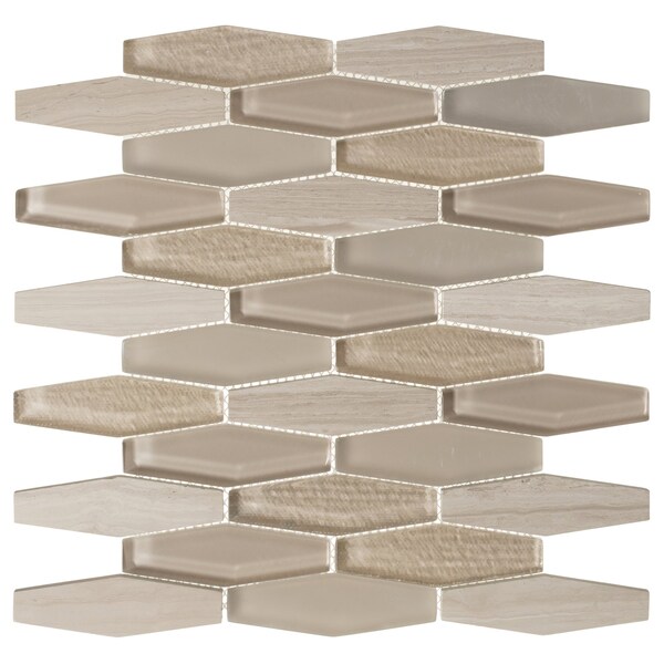 Andova Tiles ANDOVA TILES Odyssey 1.25" x 4" Natural Stone Color Variation Novelty Mosaic Wall Tile - ANDODY503