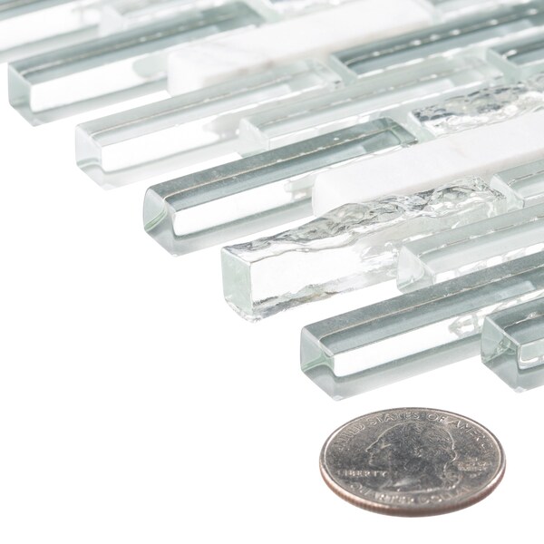 Andova Tiles ANDOVA TILES Loic 0.375" x 1.625" Glass Brick Joint Mosaic Tile - ANDLOI449