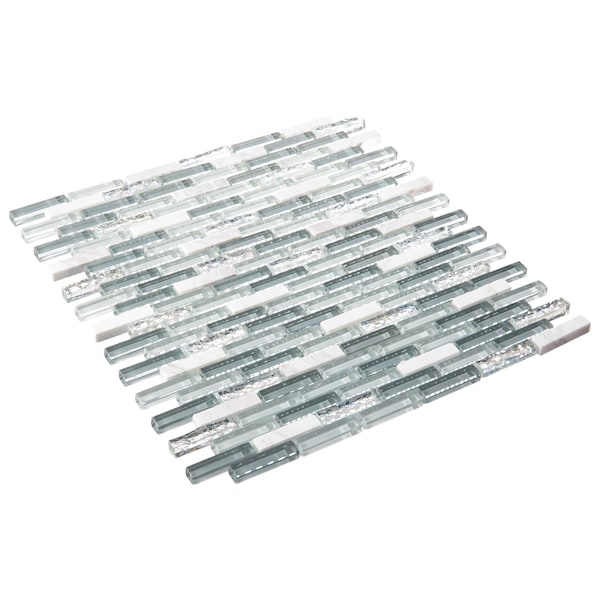 Andova Tiles ANDOVA TILES Loic 0.375" x 1.625" Glass Brick Joint Mosaic Tile - ANDLOI449