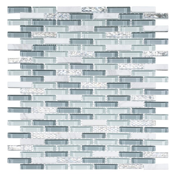 Andova Tiles ANDOVA TILES Loic 0.375" x 1.625" Glass Brick Joint Mosaic Tile - ANDLOI449