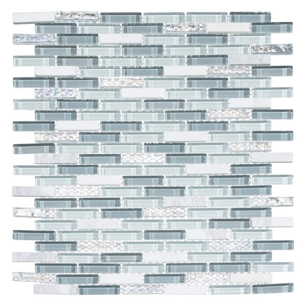 Andova Tiles ANDOVA TILES Loic 0.375" x 1.625" Glass Brick Joint Mosaic Tile - ANDLOI449