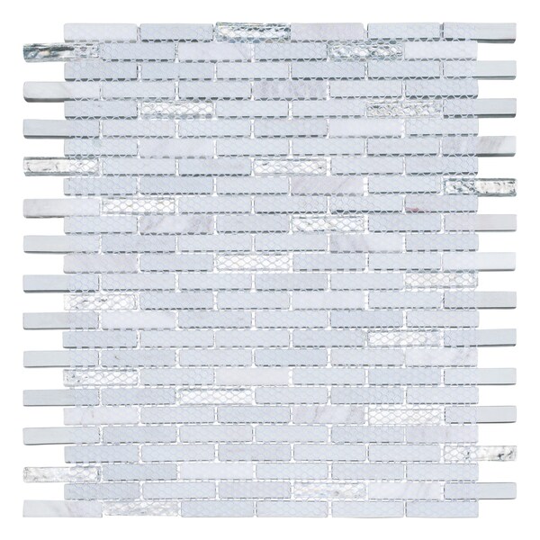 Andova Tiles ANDOVA TILES Loic 0.375" x 1.625" Glass Brick Joint Mosaic Tile - ANDLOI449