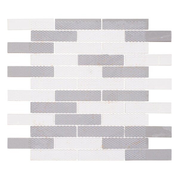 Andova Tiles SAMPLE North 1 W x 4 L Glass Mosaic Wall Tile - SAM-ANDNOR497