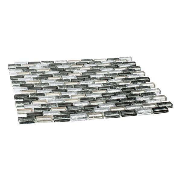 Andova Tiles SAMPLE Highline 0625 x 125 Glass Mosaic Sheet Floor Use Tile - SAM-ANDHIG150